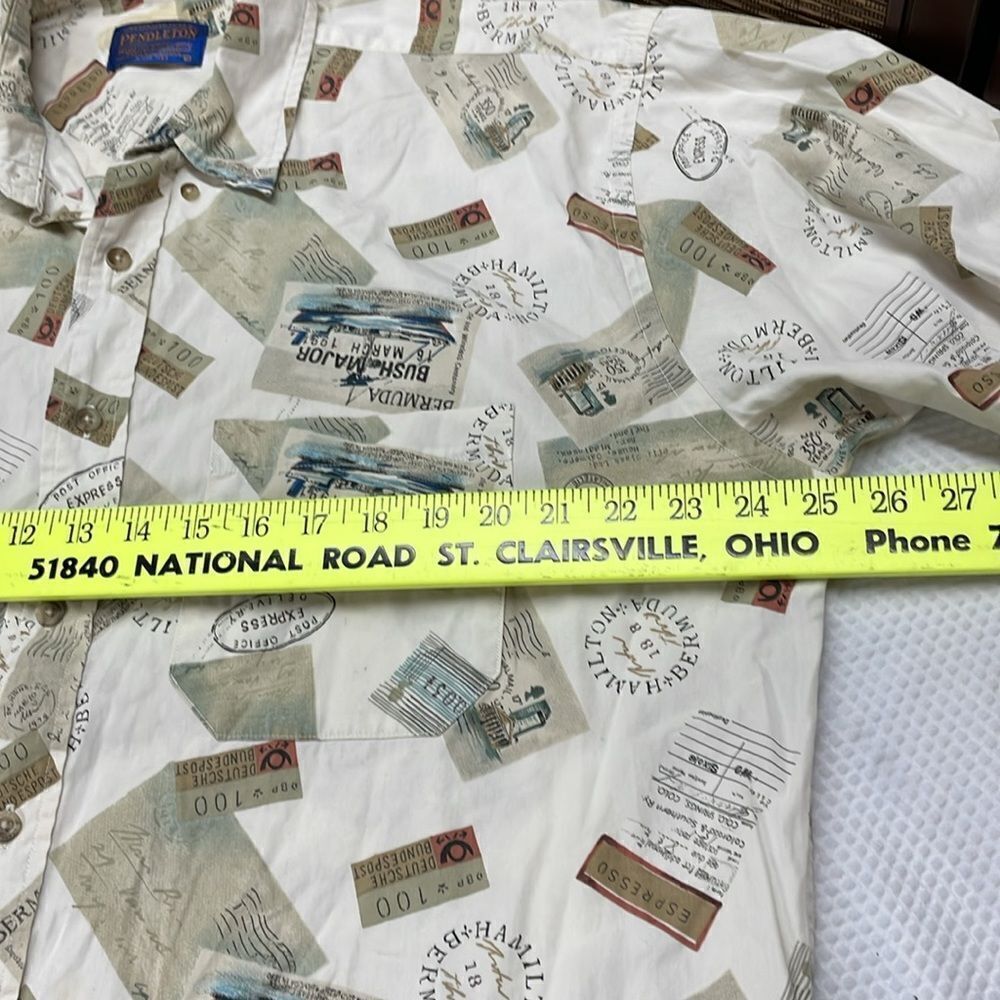 Pendleton Short Sleeve Button Down Size L - image 7